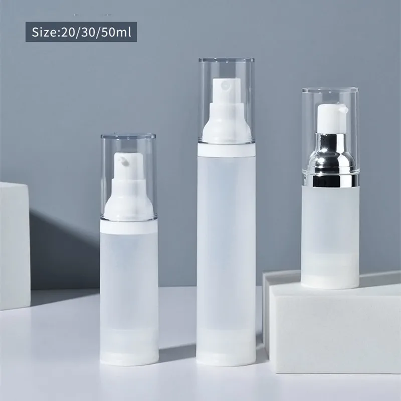 

Wholesale 20/30/50ML Perfume Spray Bottle Portable Disinfectant Bottle Lotion Bottles Frosted Vacuum Perfume Refilable Bottles