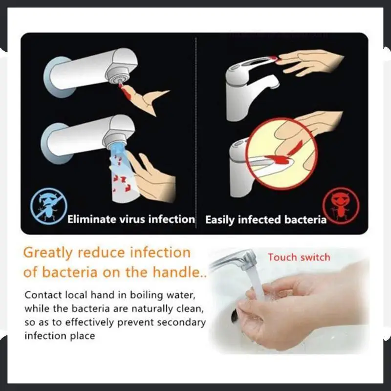 Латунный сенсорный кран фильтр аксессуары для ванной комнаты контролируемый