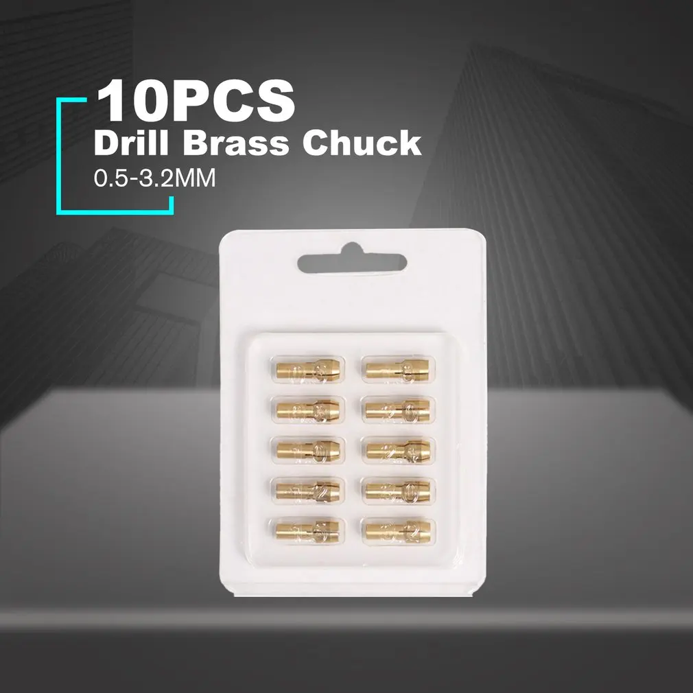 10 шт мини дрель латуни цанговый патрон Набор шлифовальный для принадлежностей