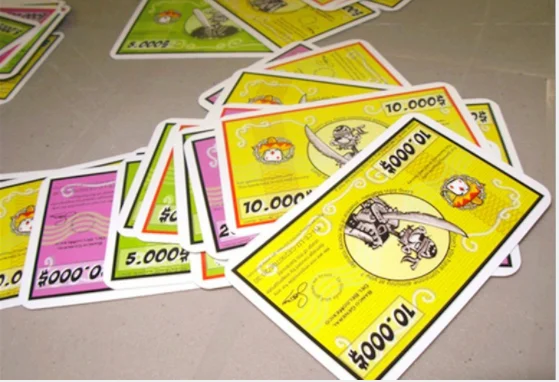 

English version of the classic table games and money-grabbing war cards portable version