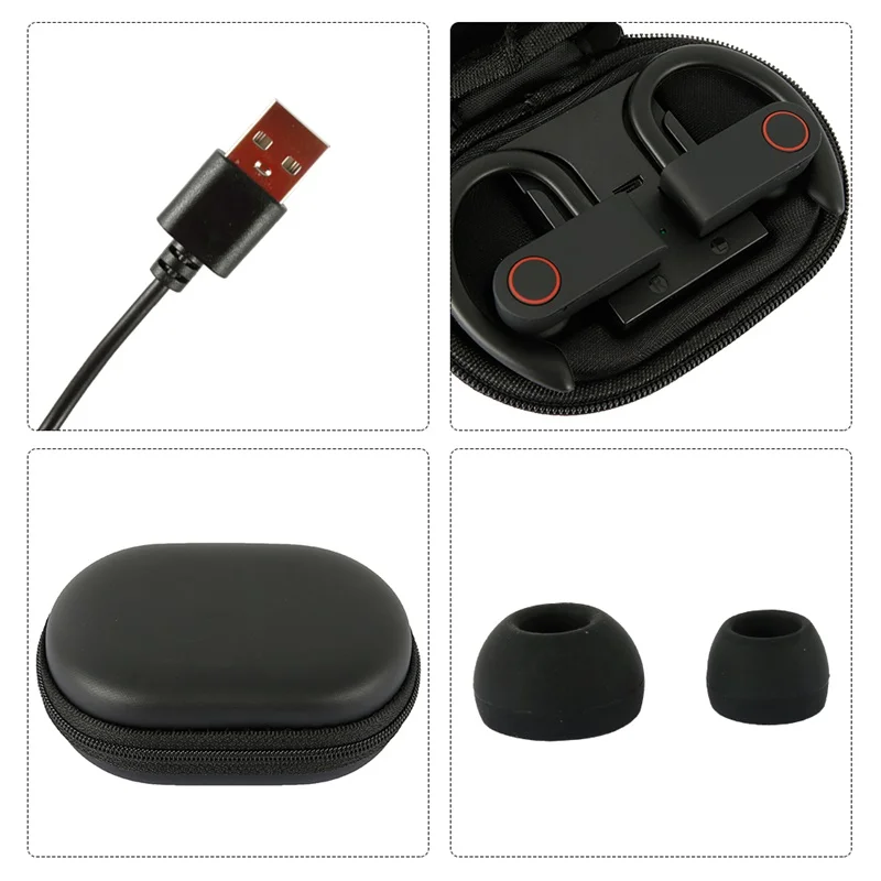 

TWS Bluetooth 5.0 Earphones 300mAh Charging Box Wireless Headphone Stereo Sports Waterproof Earbuds Headsets With Microphone