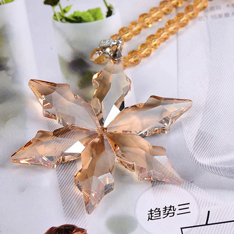 Хрустальная люстра в виде снежинки K9 высшего качества 1 шт. подвесной Ловец окон