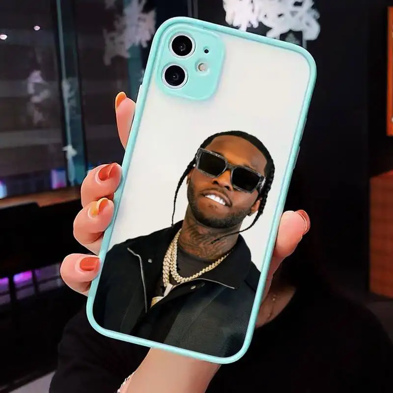 

pop smoke Phone Case matte transparent For blue iPhone 7 8 x xs xr 11 12 pro plus max mini Clear Funda