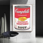 Абстрактный постер и печать на холсте с изображением томатного супа