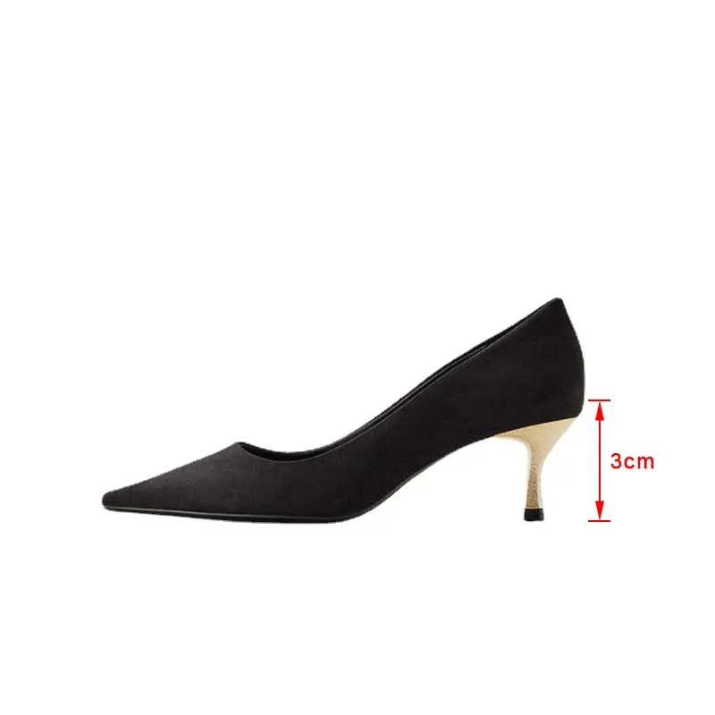 Туфли-лодочки женские на низком каблуке с острым носком кристаллами | Обувь