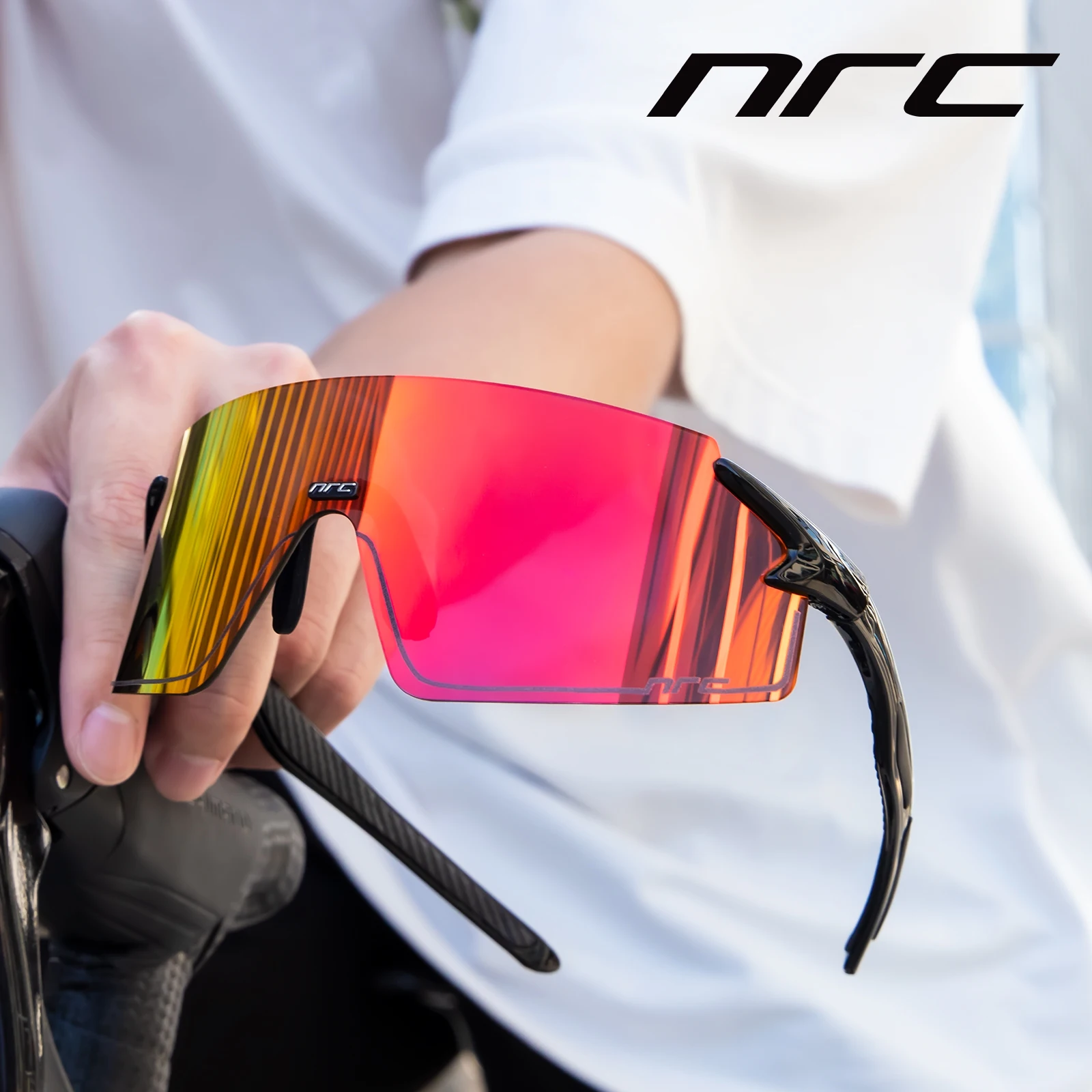 NRC ขี่จักรยานแว่นตาแผนที่แว่นตากันแดดกีฬา UV400 MTB Mountain จักรยานขี่แว่นตาป้องกันแว่นตาขี่จักรยาน...