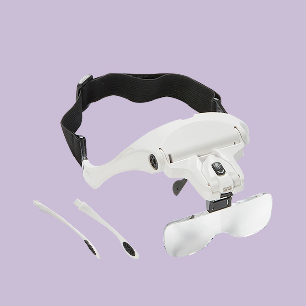 Увеличительные очки Регулируемые светодиодные с 5 линзами 1.0X 1.5X 2.0X 2.5X 3.5X |