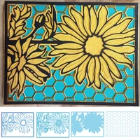 sunny daisy pattern die cuts for card making sunflowerpatternframe metal cutting dies stencils 2020 embossing crafts cards