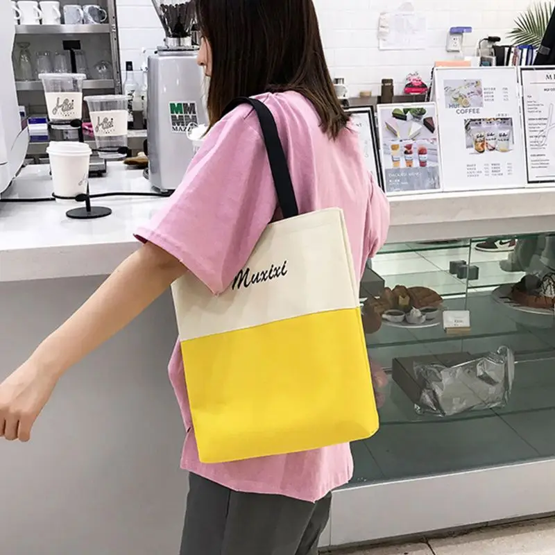 

4pcs Letter Print Canva Backpack Women's Rucksack Travel Schoolbags Shoulder Bag Handbag Pencil Case Set 20CA