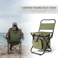 outdoor chair portable non slip oxford cloth canvas folding chair ice cooler backrest fish stool easy to carry for outdoor camp