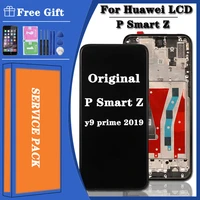 original 6 59 inch for huawei p smart z lcd display stk lx1 touch screen digitizer assembly parts for huawei y9 prime 2019 lcd