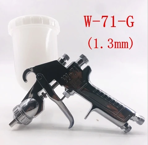1.3mm Япония HVLP W71 ручной W-71 пистолет-распылитель ручка Краски пистолет 400 мл 0,8/1,0/1,3/1,5/1,8 мм Укороченное пальто пистолет мебель Краски ing Краски пистолет - Цвет: 1.3mm