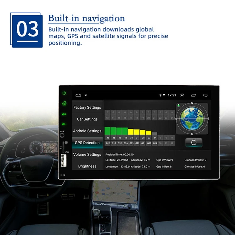 

7Inch Universal Android 8.1 Car Navigation Car Radio WIFI Bluetooth Quad Core Multimedia MP5 Player with GPS Mirror-Link