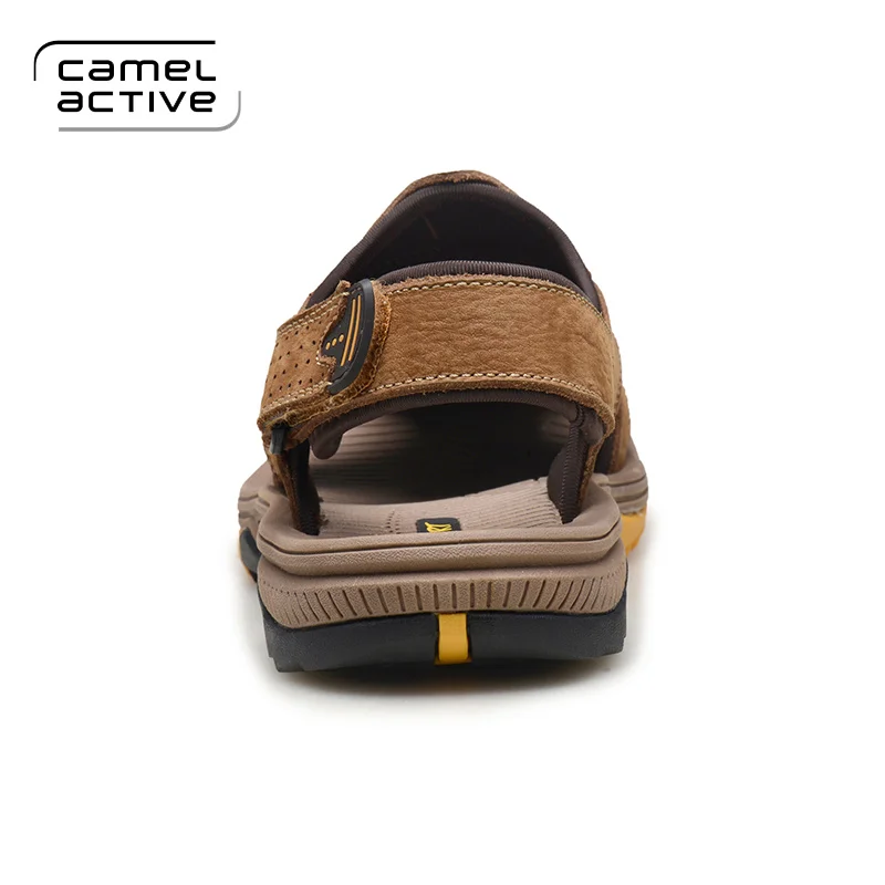 Мужские уличные сандалии Camel Active коричневые повседневные из натуральной кожи