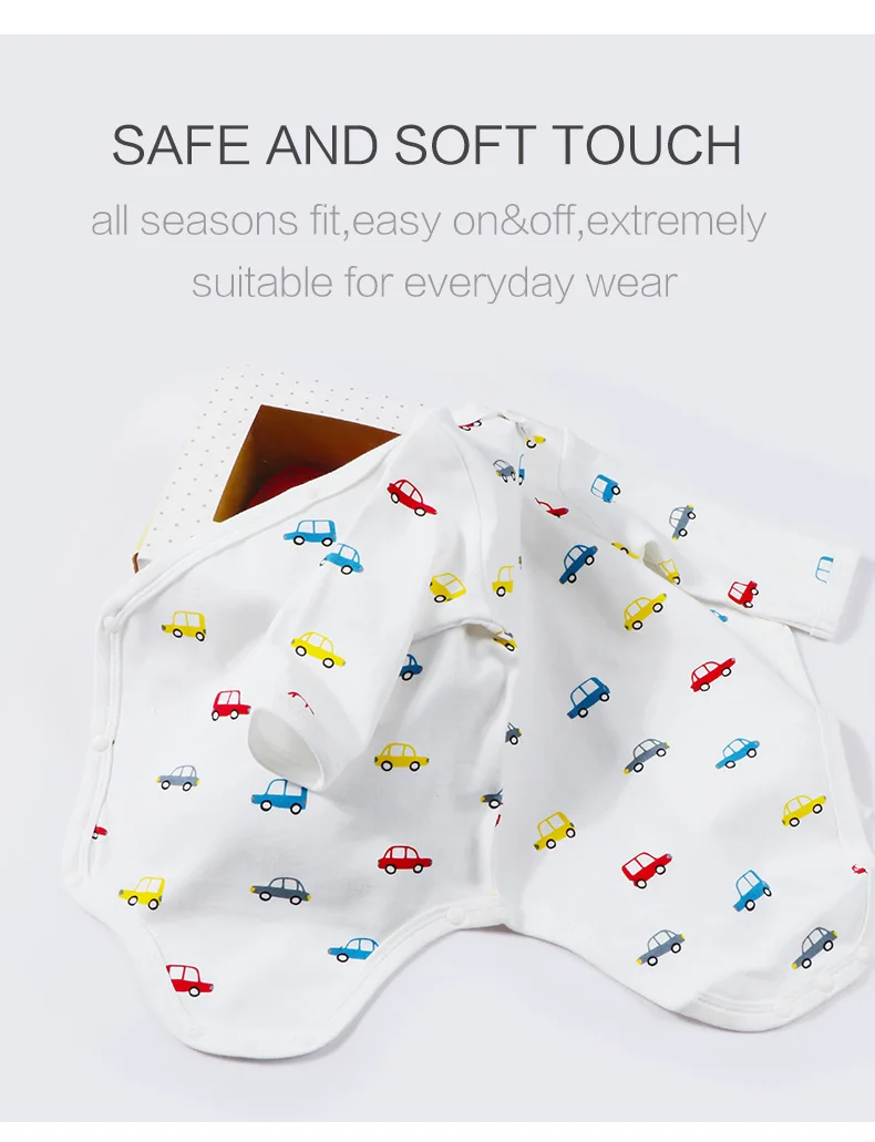 Кимоно с длинным рукавом для новорожденных 100% хлопок|Боди малышек| |