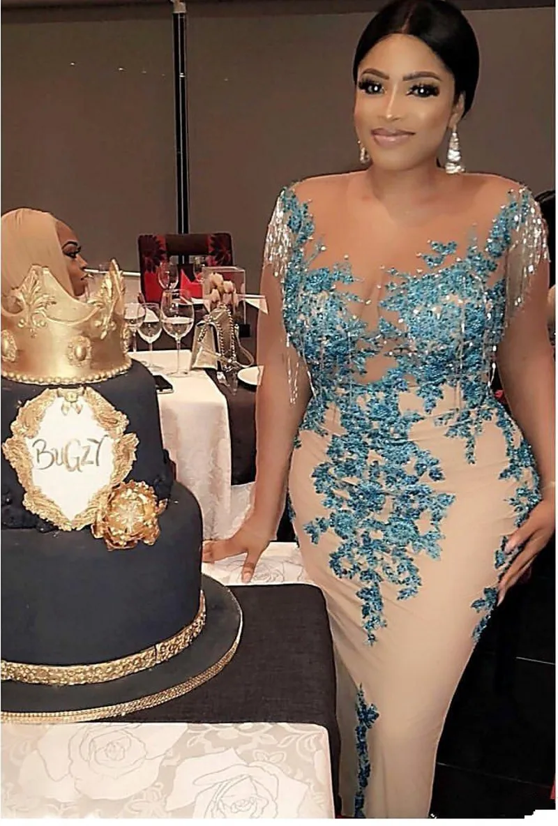 

Aso Ebi стильные вечерние платья с кисточками 2020 размера плюс, африканские нигерийские кружевные платья с блестками для выпускного вечера