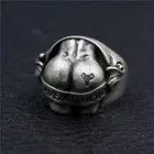 Винтажное креативное кольцо с резьбой в виде птицы для мужчин и женщин, мужские парные трендовые украшения в стиле рок, хип-хоп для вечеринки