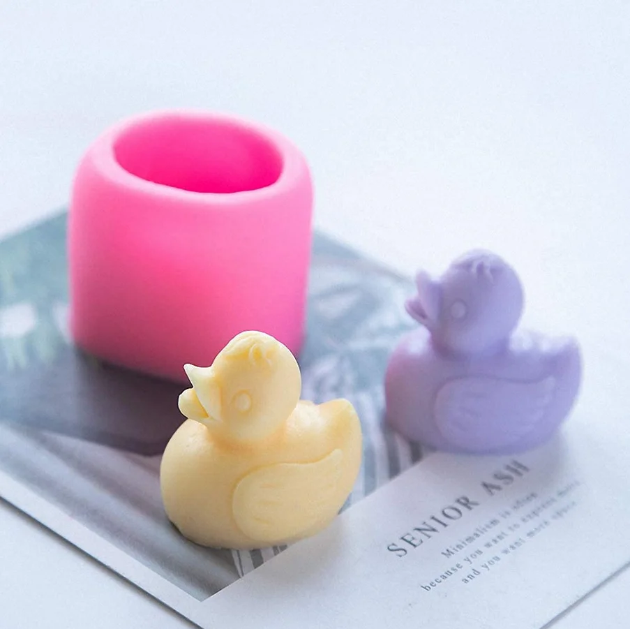 3D резиновые мыло в форме утки пресс-формы желтый уточка силиконовая форма для