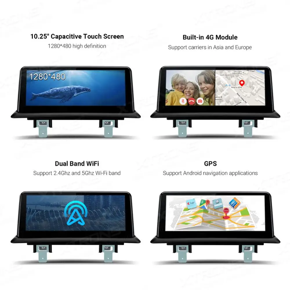 XTRONS 10 25 ''IPS Android 0 автомобильный радиоприемник CD GPS Bluetooth 5 для BMW 1 серии E81 E82 E87 E88