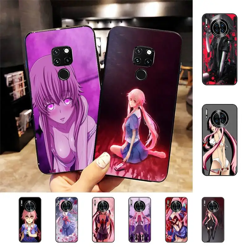 

Japanese Anime Future Diary Mirai Nikki Phone Case For Huawei Nova3I 3E mate20lite 20Pro 10lite Luxury funda case