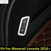 accessories interior for maserati levante 2016 2020 abs rear trunk tail tailgate door button frame molding cover kit trim