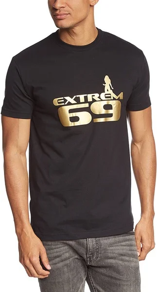 

extrem 69 T-Shirt black-gold Party-T-Shirt