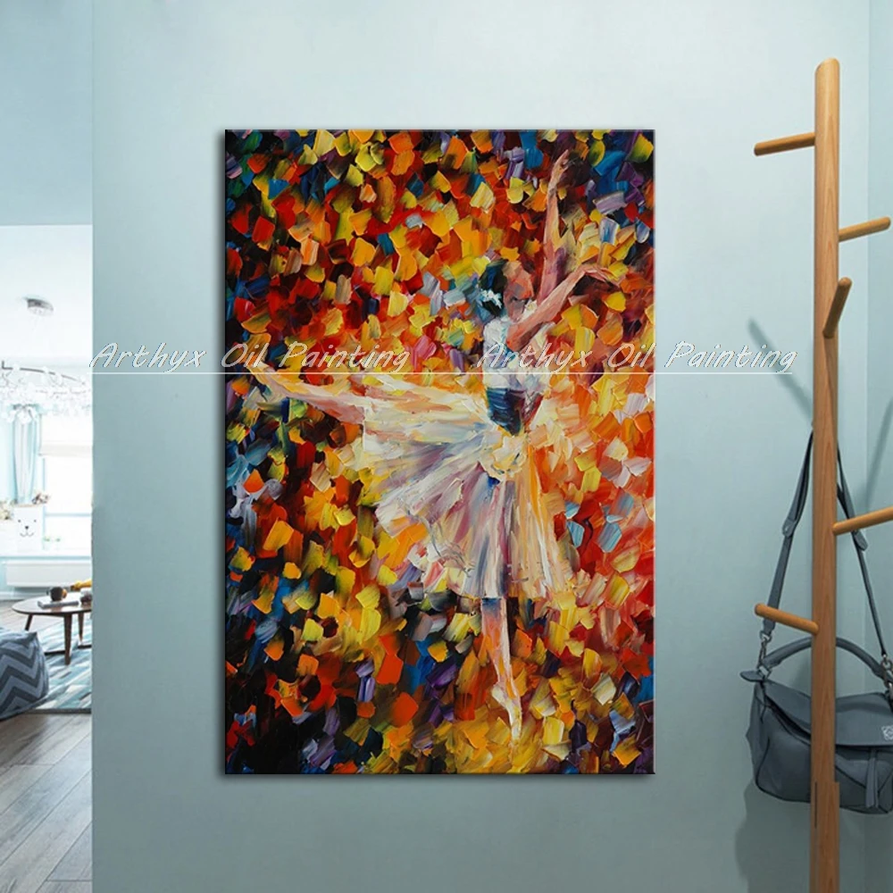 Ручная роспись современный нож в палитре Billy Elliot картина маслом на холсте