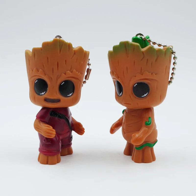 Стражи ребенок Грут брелок 2 стиля кашпо Ключ Подвески Сумка Аниме | Украшения и