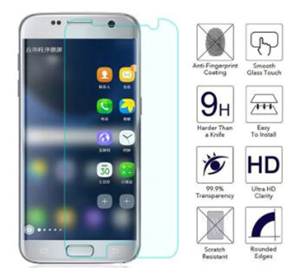 

For Samsung Galaxy S7 Hero S 7 Screen Protector 9H Tempered Glass Film On SM-G930P G9300 G930F G930FD 5.1"