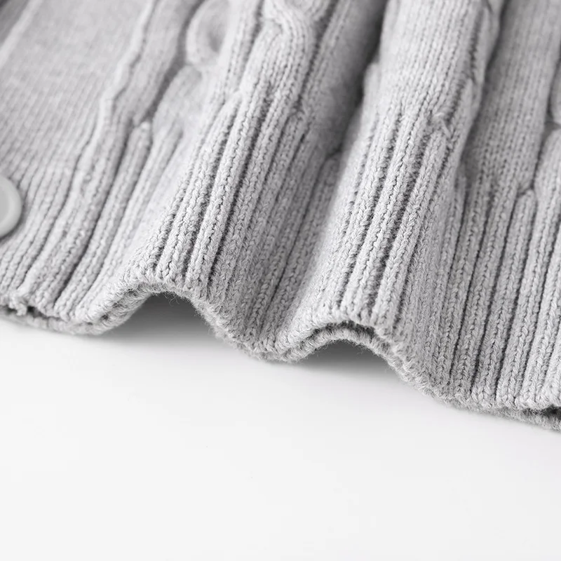 

2019 New Autumn Spring Cotton Knit Sweater Cardigan Men High Quality Twisted Casual V-neck Men's Knitted Cardigan Men's Sweater