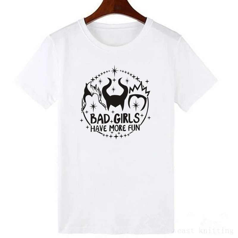 Женская крутая рубашка для плохих девушек веселые футболки забавные злодеи