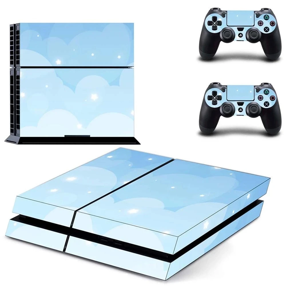 

Наклейка Sky PS4 для консоли Playstation 4 и 2 контроллера, стиль 1