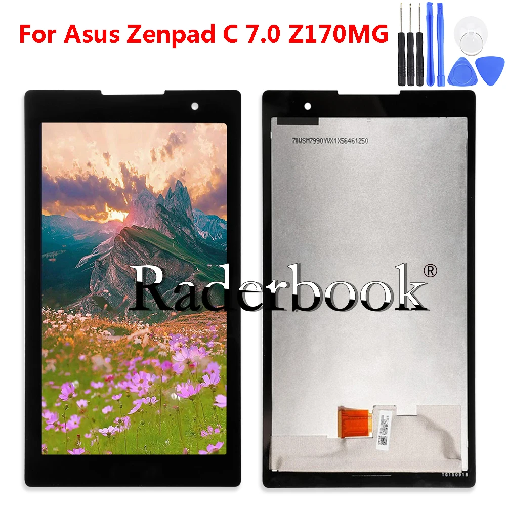 

7-дюймовый ЖК-дисплей + цифровой преобразователь сенсорного экрана в сборе для Asus Z170MG, запчасти для планшетов и ПК