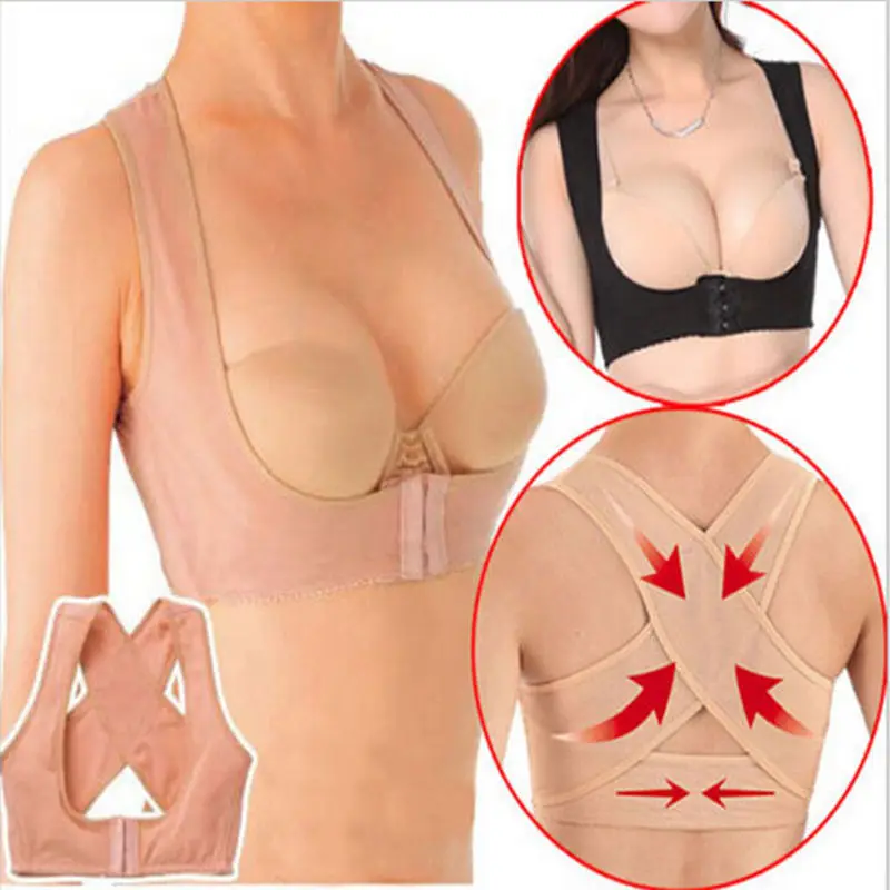 

Женский Корректор осанки груди, поддерживающий пояс, корректирующий корсет для тела, плечевой бандаж для здоровья, Прямая поставка S/M/L/XL