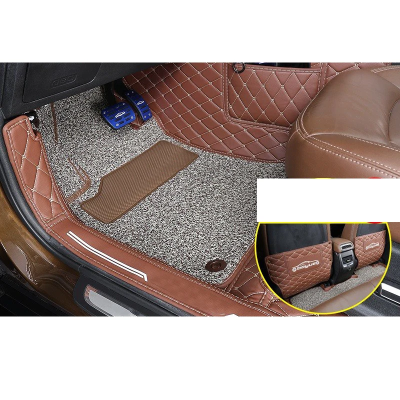 Lsrtw2017 кожаные автомобильные коврики для Geely Boyue atlas аксессуары для интерьера