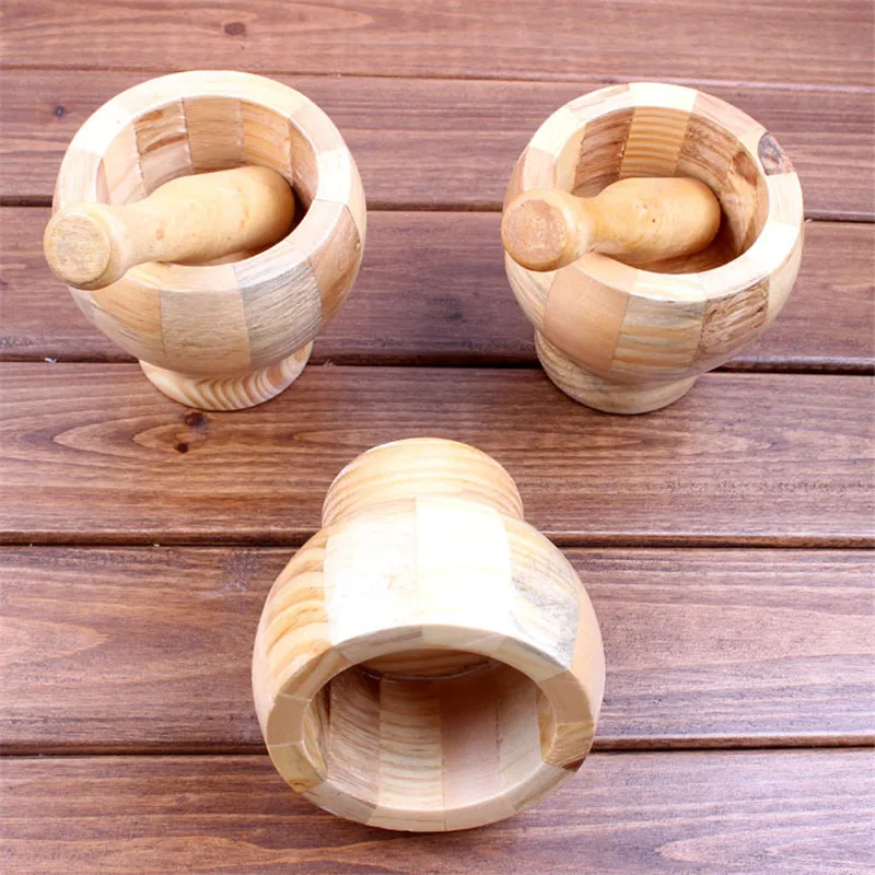 1 набор деревянных смесителей и пестиков для чеснока имбиря специй миксера