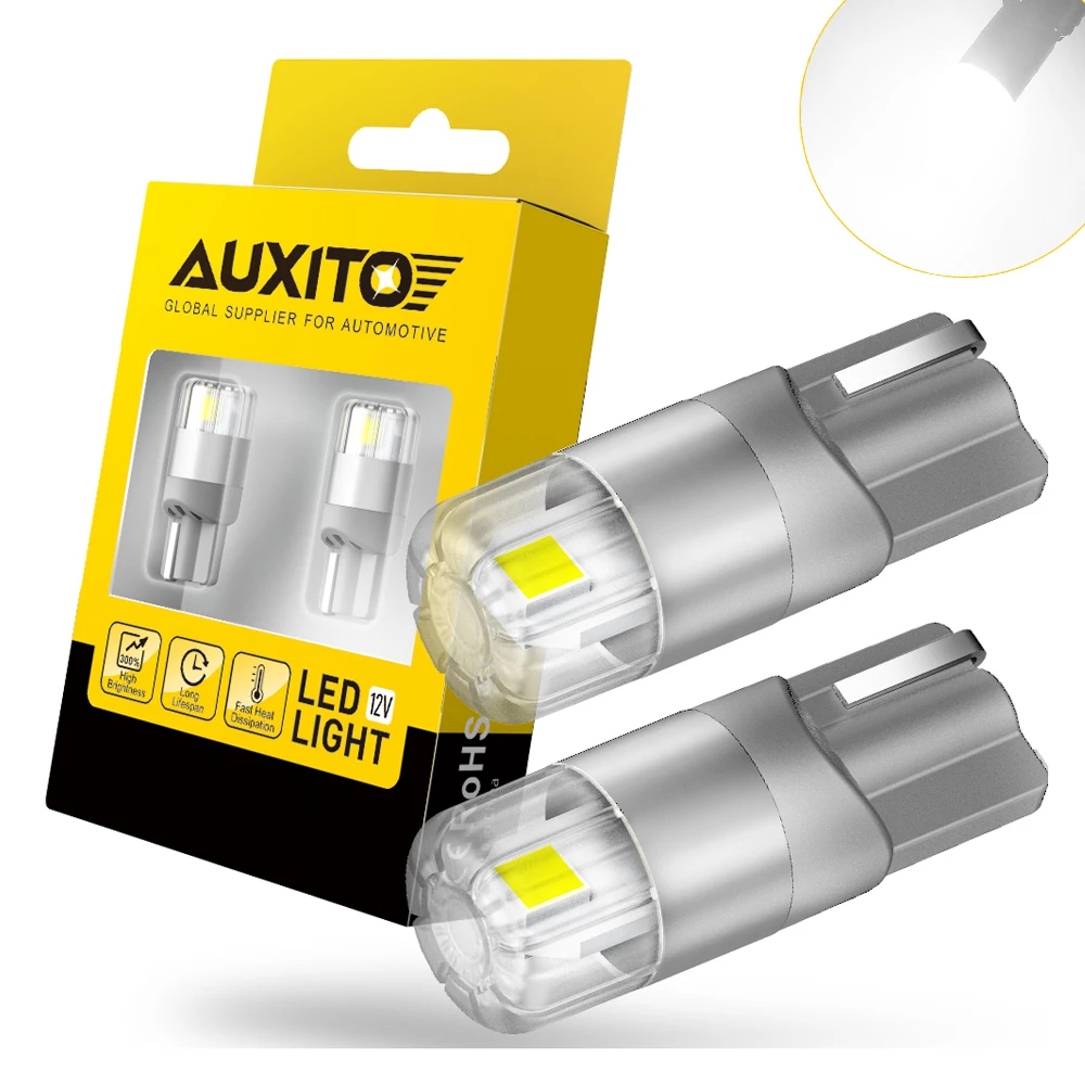 

AUXITO 2 шт. 360 градусов освещение Canbus T10 лампы W5W светодиодная лампа 196 3030SMD положение парковки автомобиля боковой габаритный авто внутренний свет