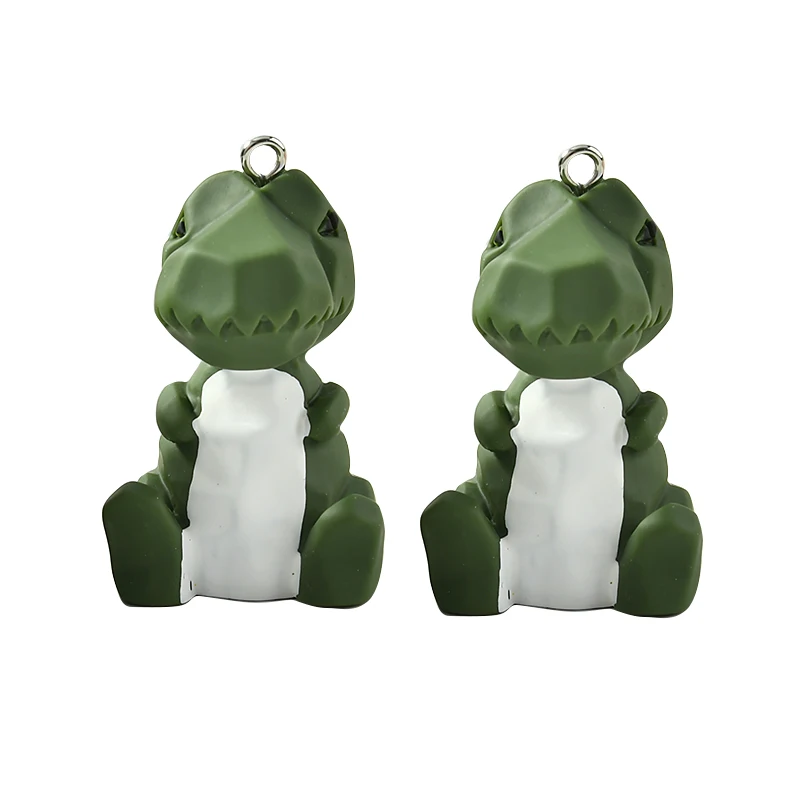 2 шт. полимерные аксессуары для брелков с изображением животных динозавров