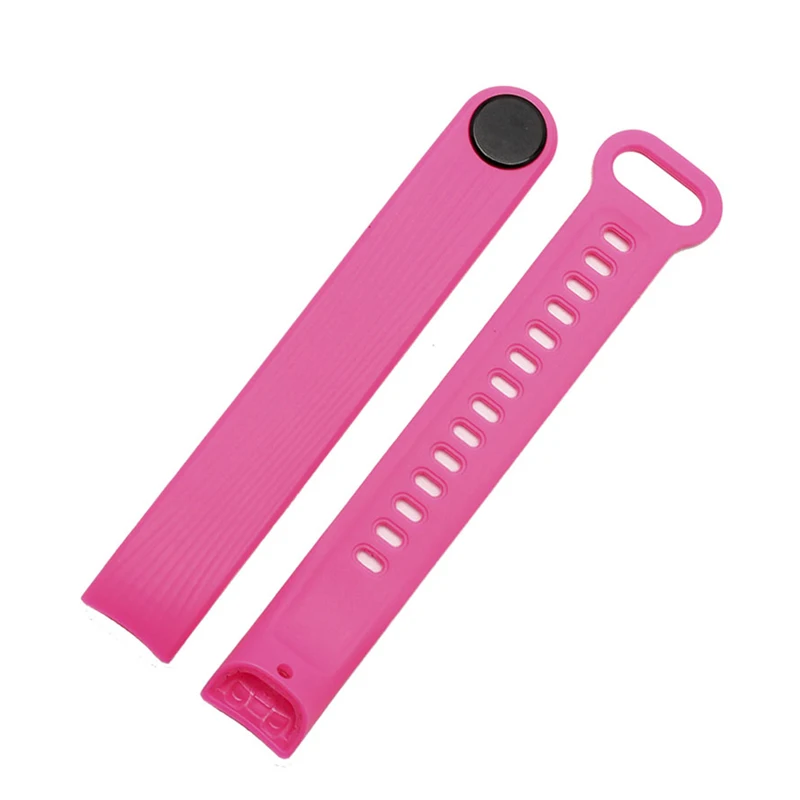 Pink BOORUI для huawei honor band 3 ремешок Цветной силиконовый ремешок для honor band 3 Смарт часы браслет аксессуары - Цвет: Pink