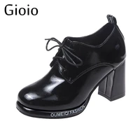 gioio womens martin boots 2021 fashion rainbow ankel boots for women leather shoes comfort boots zapatos mujer lace up