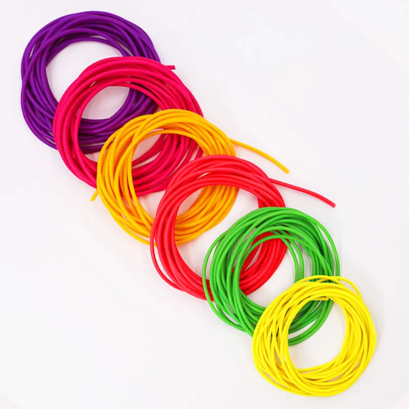 

New 3m/6m Purple Hollow Pole Elastic Inner Outer Diameter 0.7-2.6mm Fishing Lines Retention Rope Latex Tube Fishing Tackles