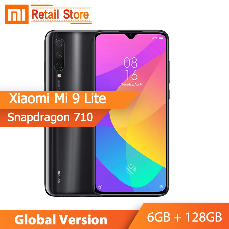 Глобальная версия Xiaomi Mi 9 Lite 6 ГБ 128 Snapdragon 710 смартфон CC9 48MP 32MP фронтальная камера 39
