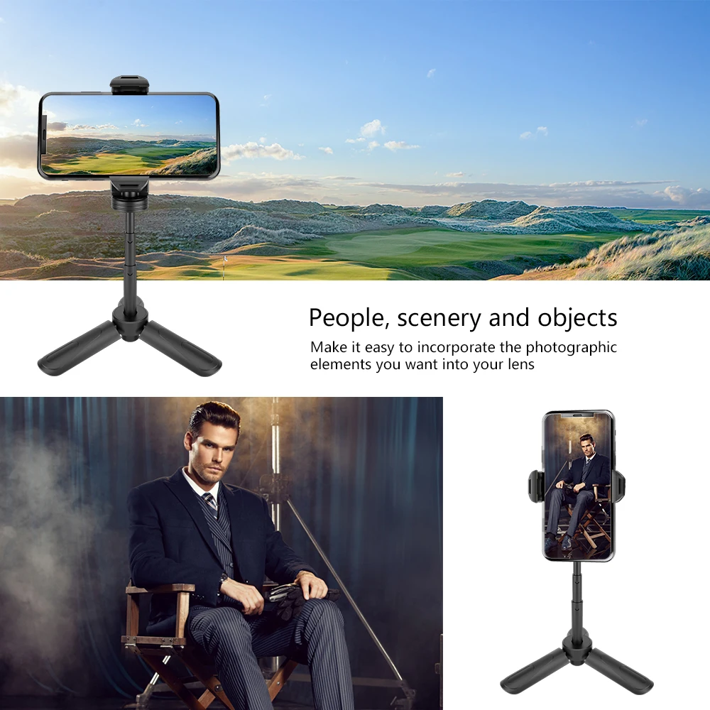 Go Pro Аксессуары Выдвижная мини селфи палка монопод Штатив с зажимом для телефона