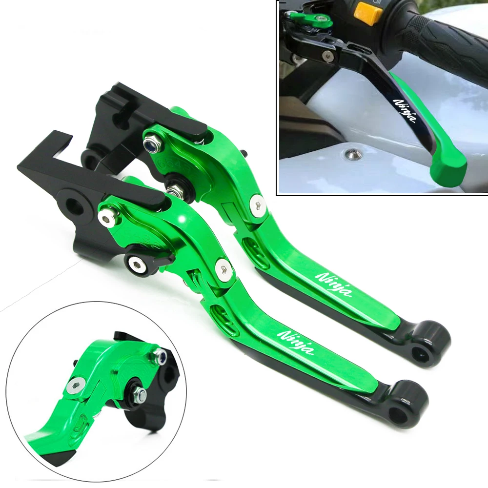 Регулируемый складной выдвижной рычаг сцепления тормоза для Kawasaki Ninja 250 300 300R 400 2018