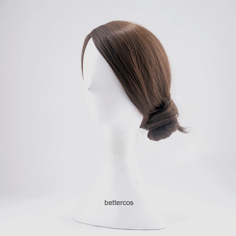 Парик для косплея Кары из Детройта стать человеком короткие темно-коричневые