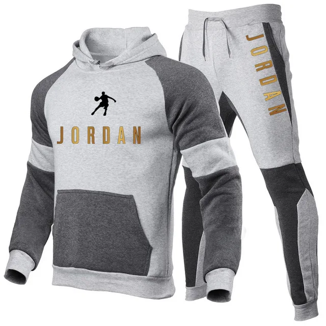 

2021 New Fashion Sportswear Track Suit Suit Men's Sports Suit Two-Piece Track Suit Sports Jogging Training Fitness Men