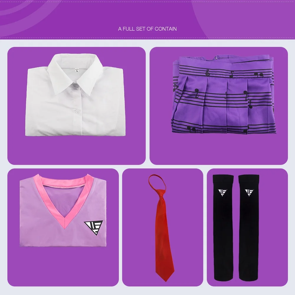 

Anime Cos Danganronpa V3 Kaede Akamatsu Student Dress Suit Sets Uniform Cosplay Costumes Christmas Halloween Gift