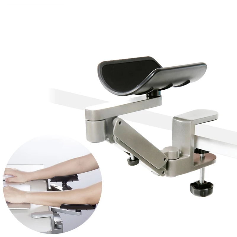 

Metal Adjustable Arm Rest Wrist support Extended Mousepad Armrest for Computer Ergonomic Hand Comfort Mouse Pad Shoulder Protect