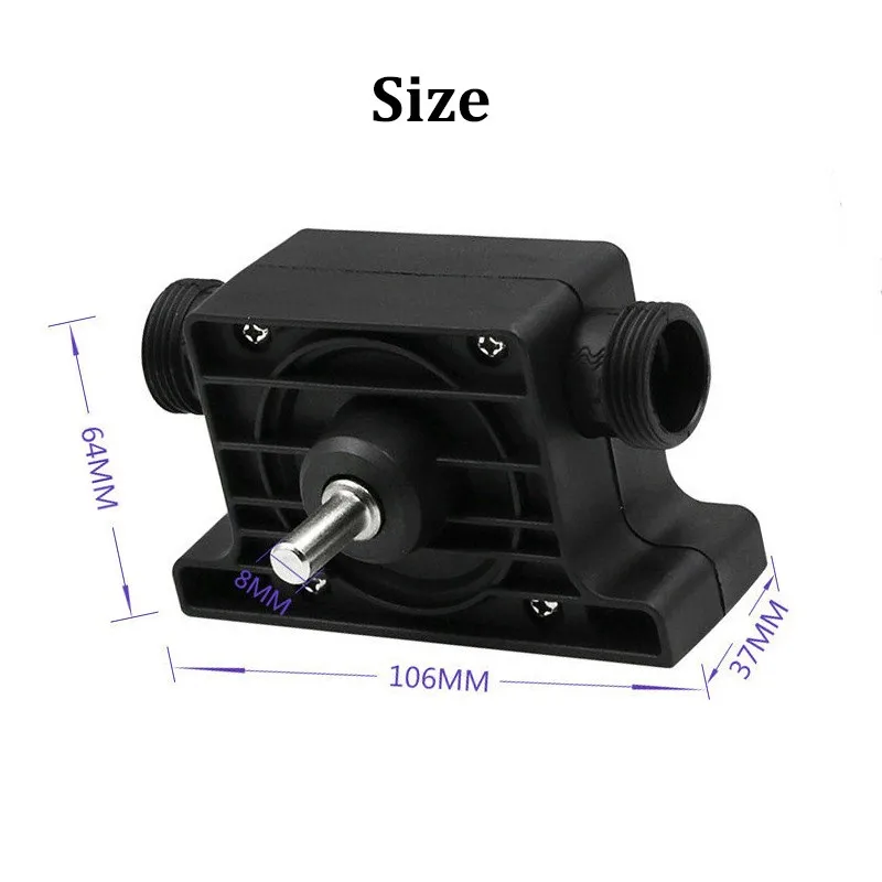 

1pcs Electric Drill Drive Pump Oil Water Fluid Large Flow Self Priming Transfer Pump High Efficiency Portable Drill Pump Tool