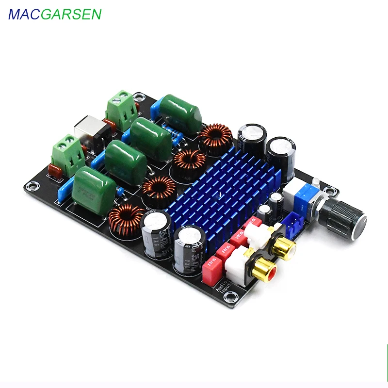 Автомобильная аудио Плата цифрового усилителя мощности 12 24 В двухканальный 2*100